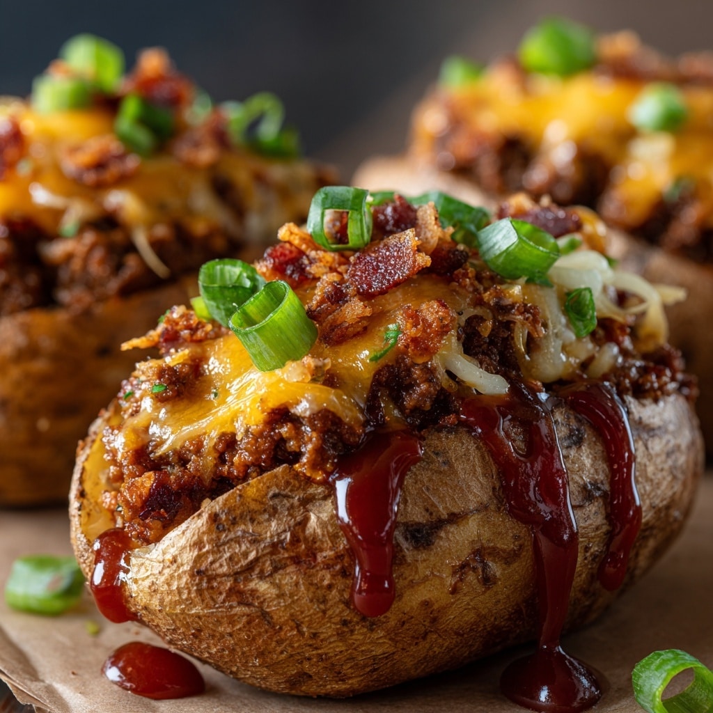 Loaded Baked Potato with Steak Bites Recipe - Recipe Image