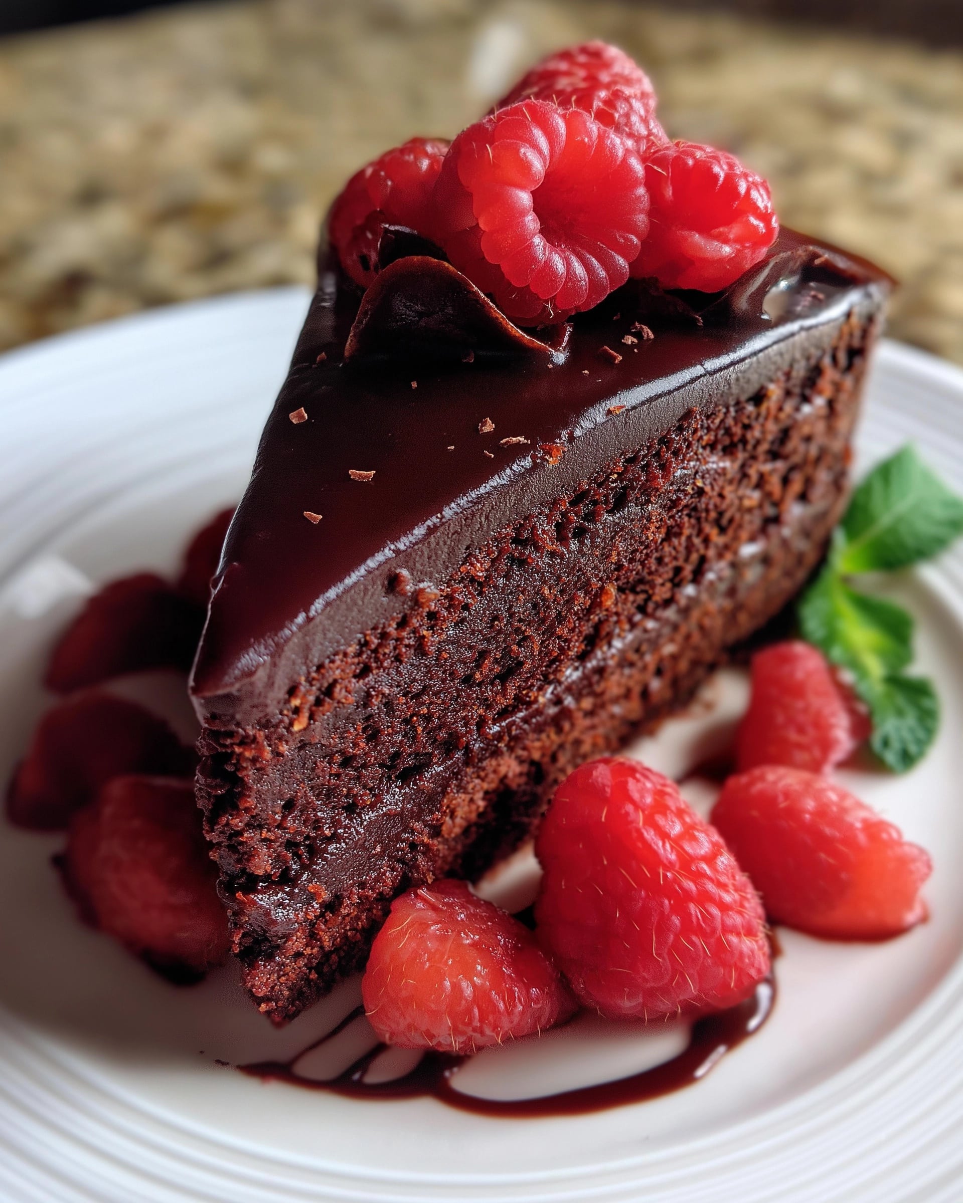 Raspberry Chocolate Mousse Cake Recipe - Recipe Image