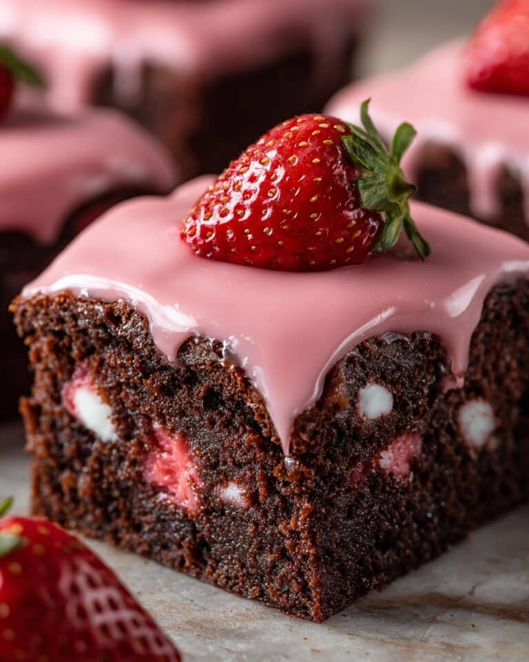 Strawberry Cheesecake Truffle Brownies Recipe