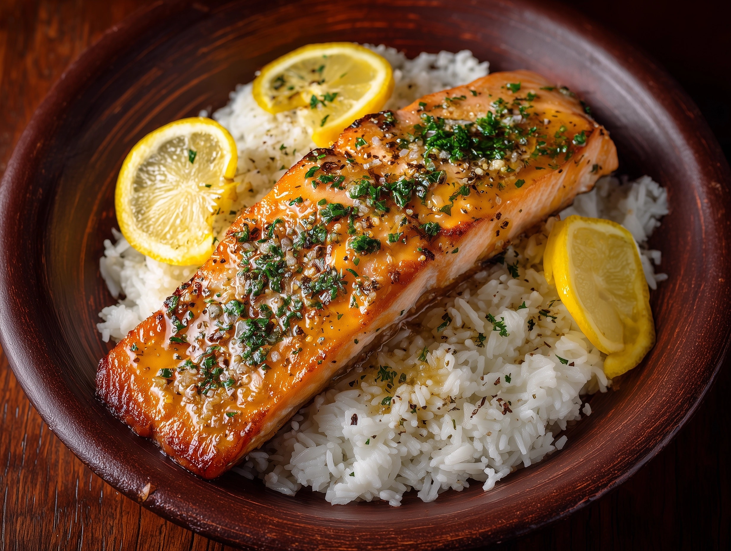 Crispy Salmon Rice Bowl with Avocado Recipe - Recipe Image