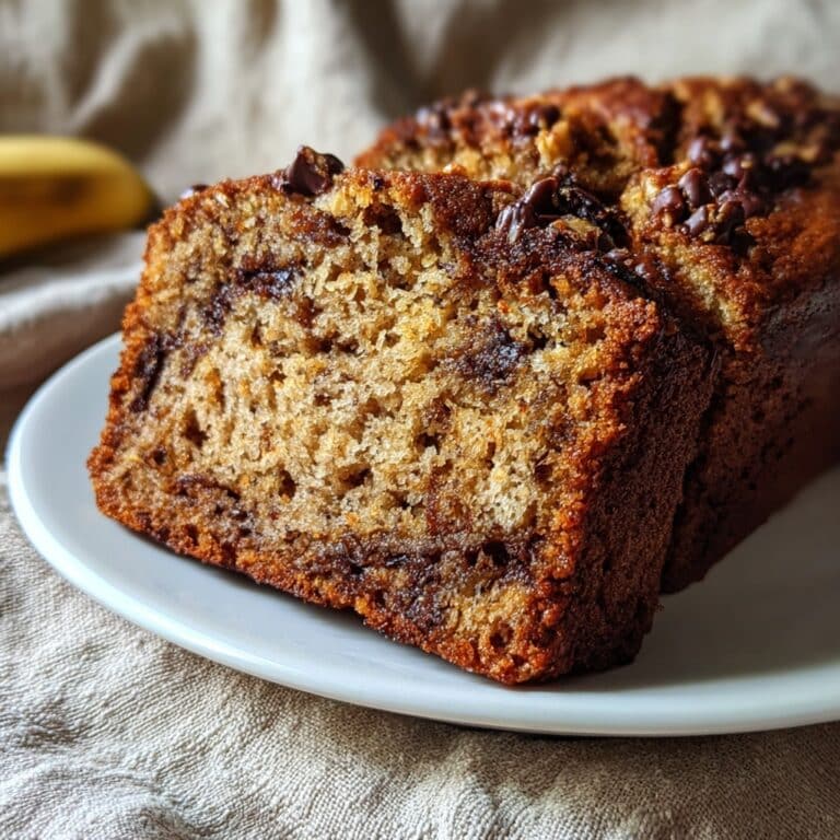 Dark Chocolate Raspberry Banana Bread Recipe
