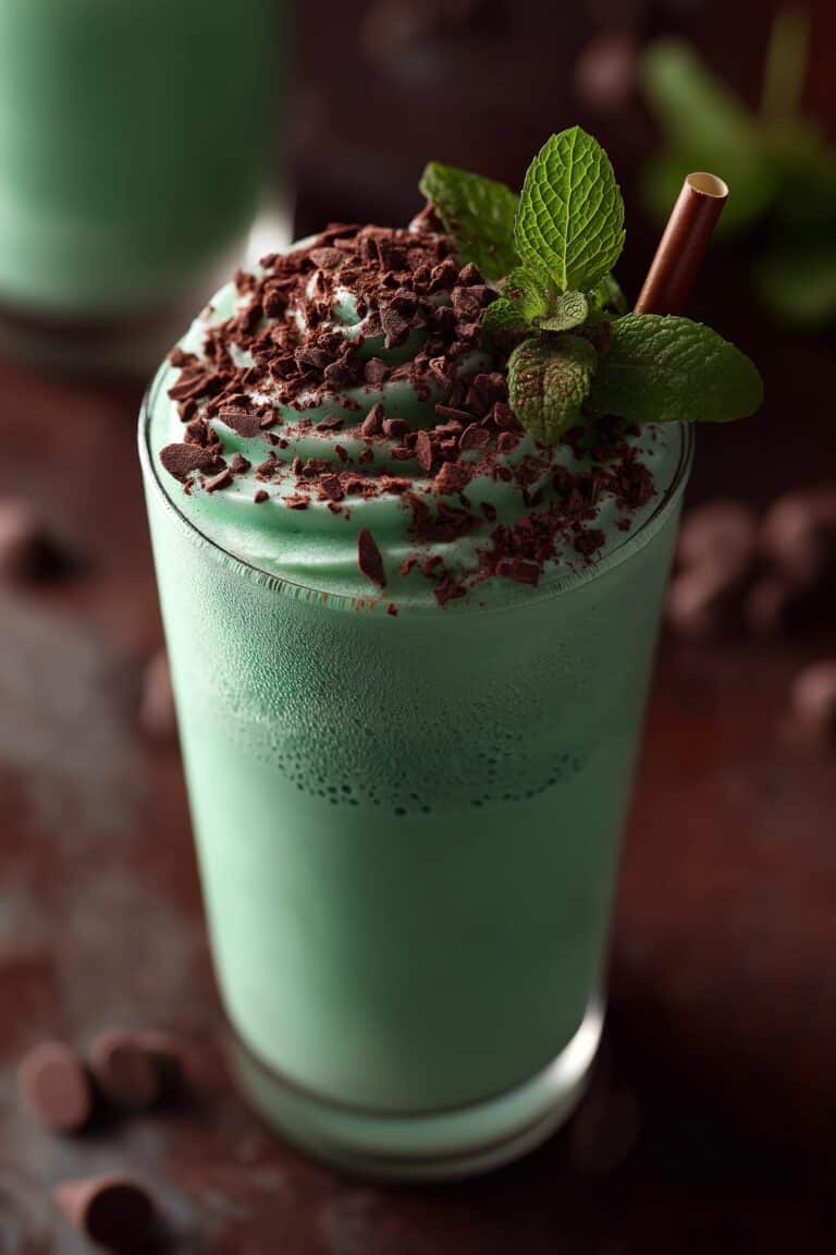 Shamrock Shake Pudding Shots Recipe