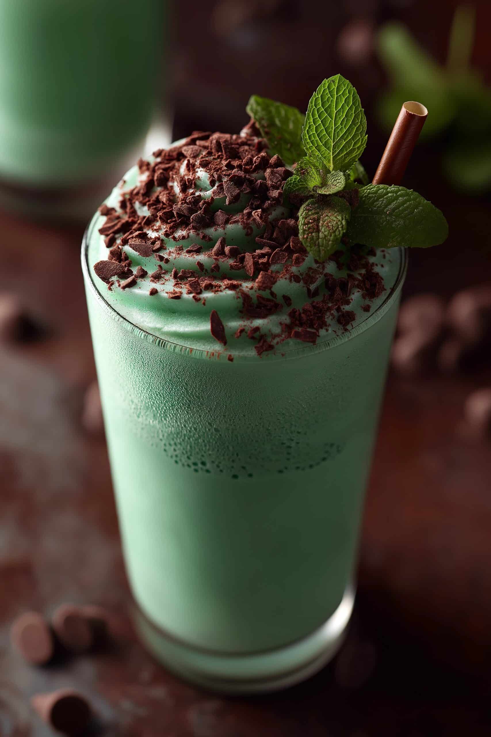 Shamrock Shake Pudding Shots Recipe - Recipe Image
