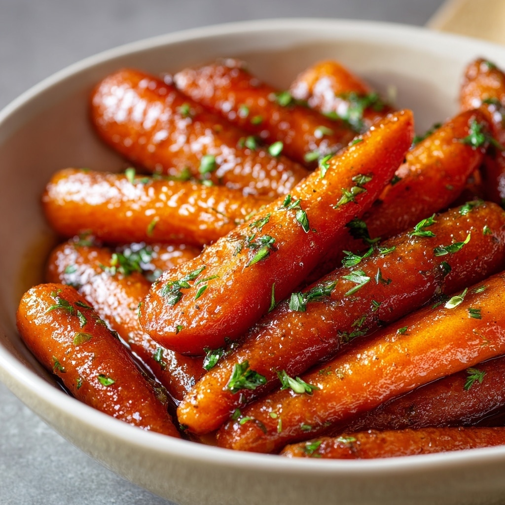 Honey Garlic Butter Roasted Carrots Recipe - Recipe Image