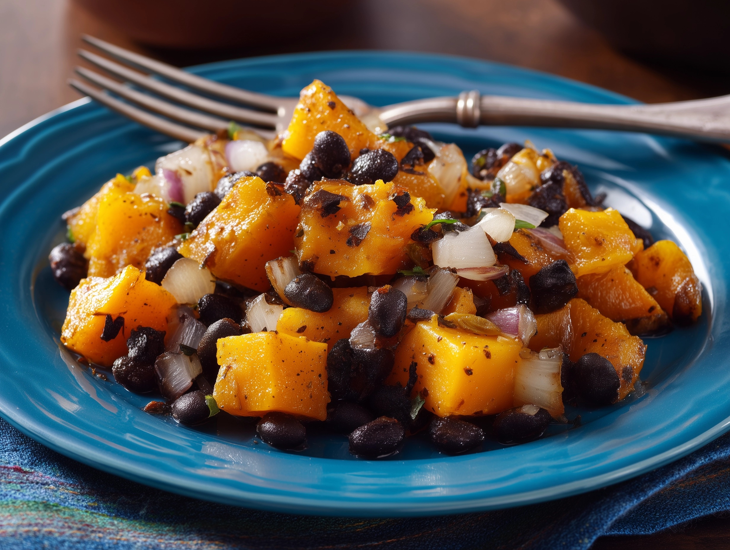 Southwest Sweet Potato and Black Bean Skillet Recipe - Recipe Image