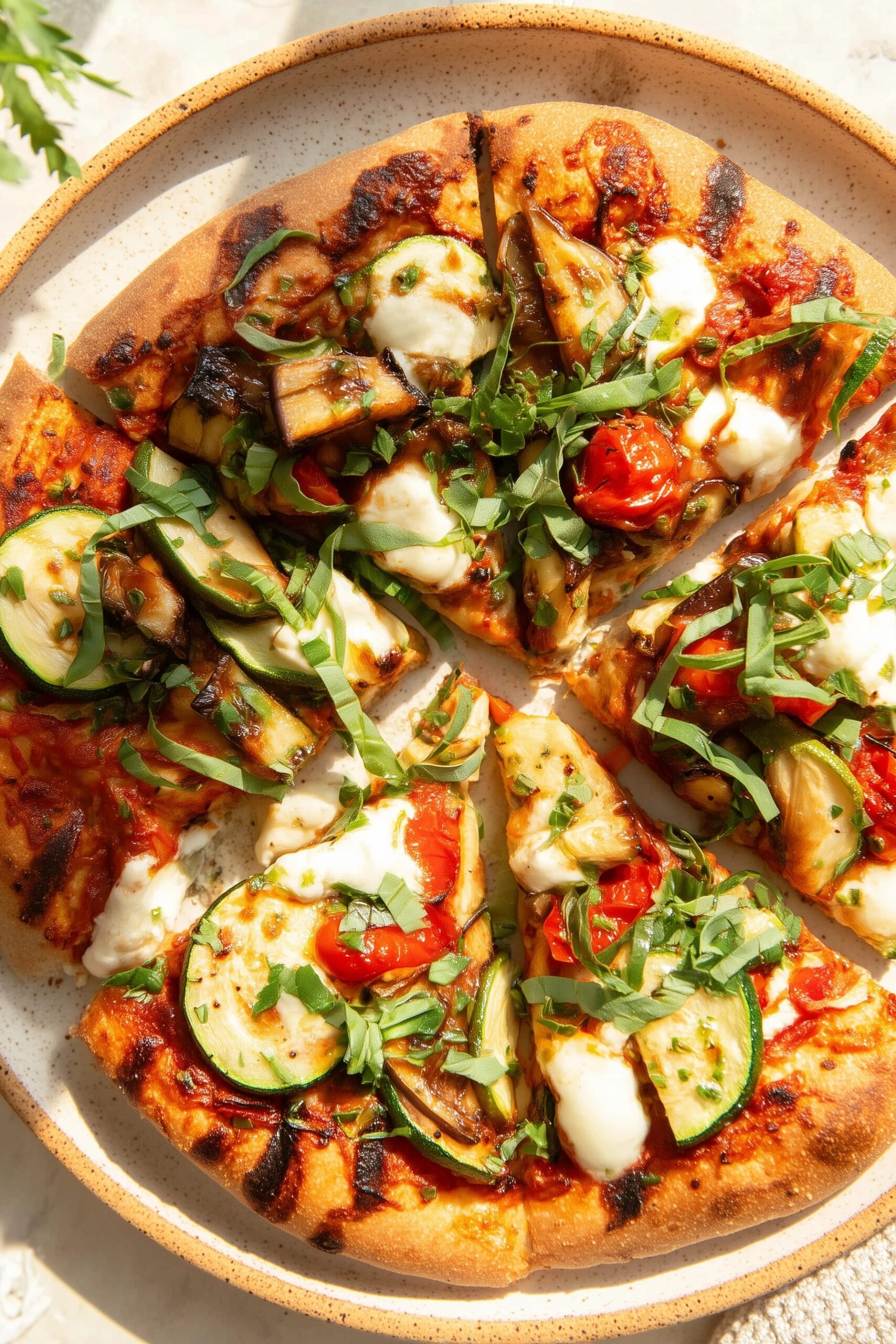 Tzatziki Chicken Veggie Naan Pizza Recipe - Recipe Image