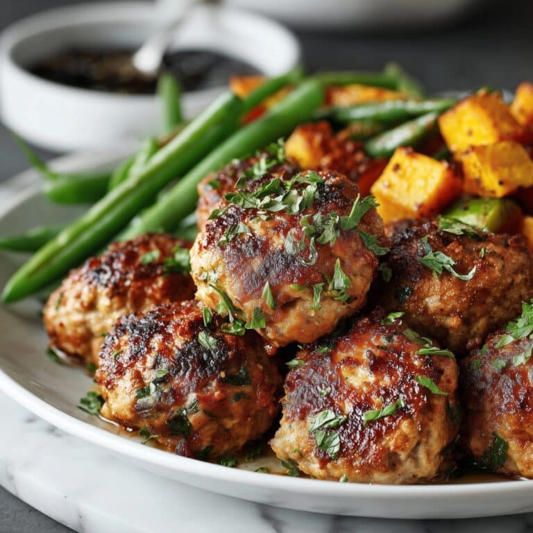 Loaded Veggie Turkey Meatballs Recipe
