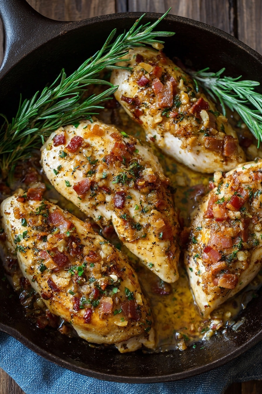 Creamy Dijon Rosemary Chicken Recipe - Recipe Image