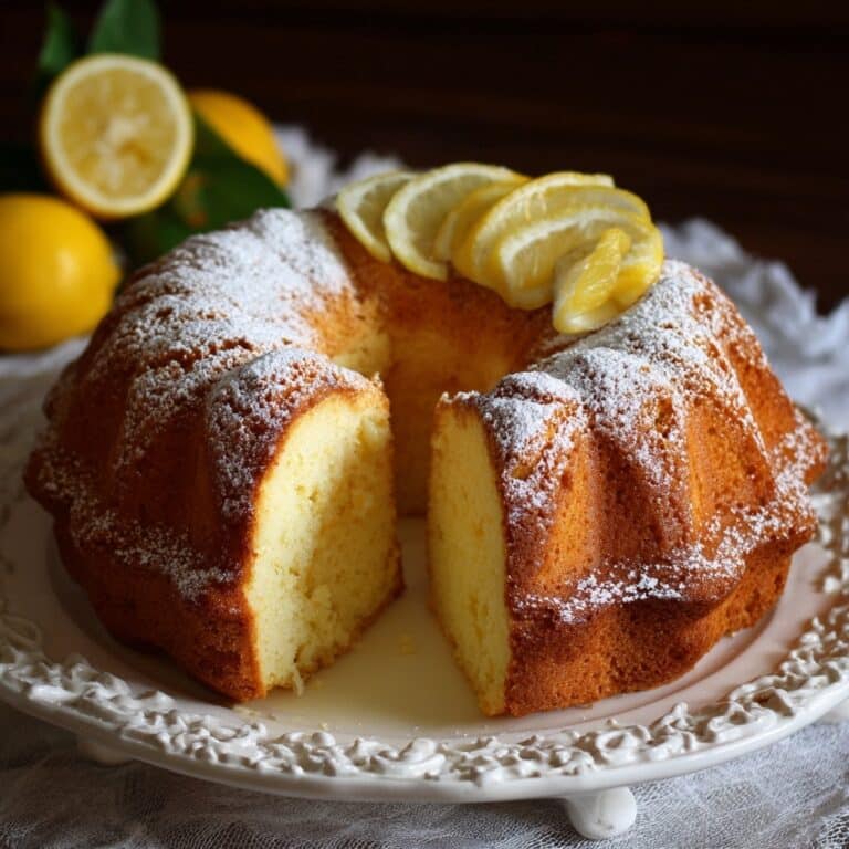Italian Grandma’s Lemon Custard Cake Recipe