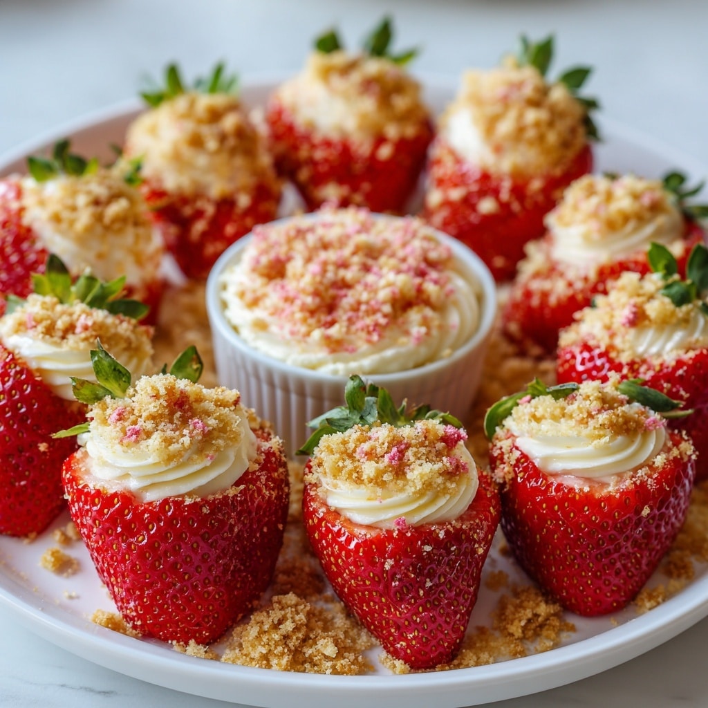Cheesecake Deviled Strawberries Recipe - Recipe Image