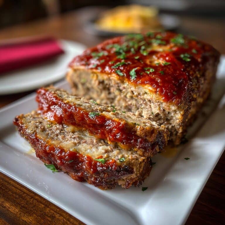 Melt-in-Your-Mouth Garlic Parmesan Chicken Meatloaf Recipe