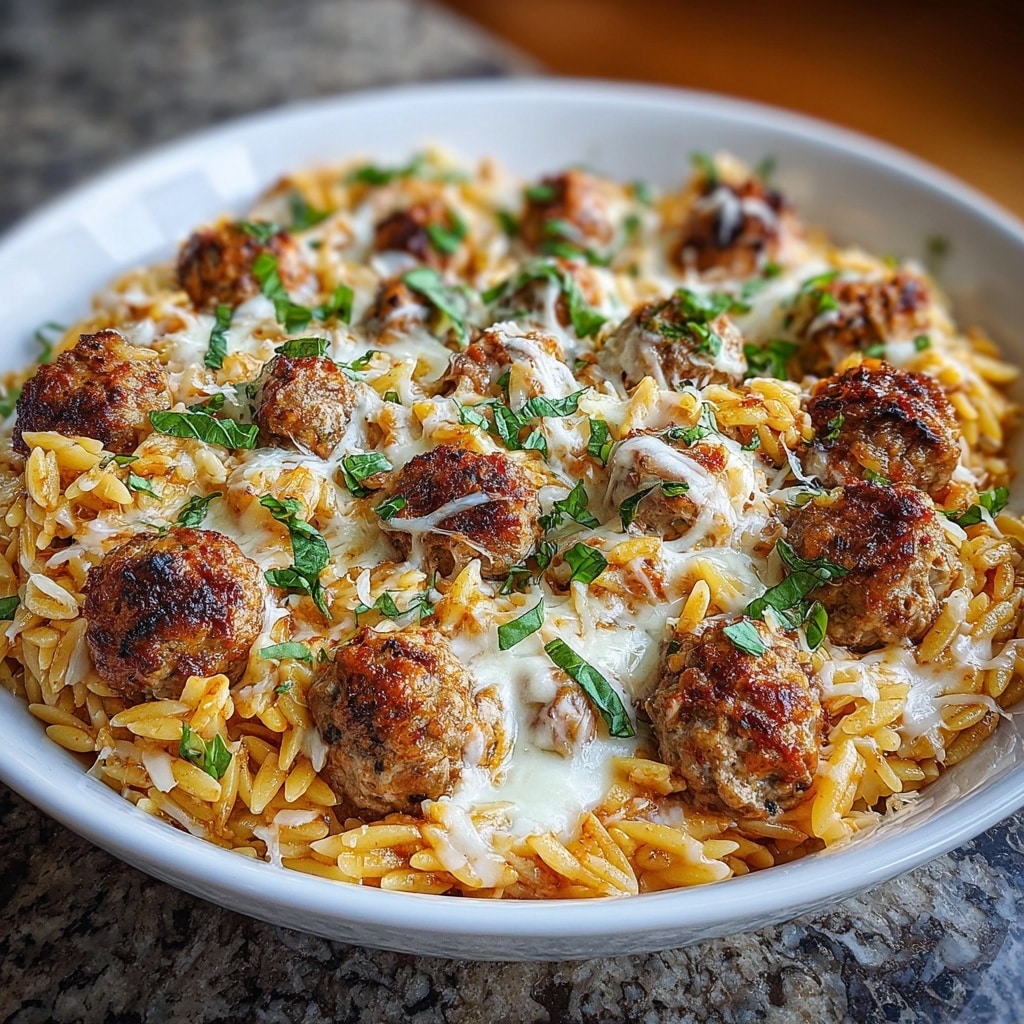 Honey Garlic Meatball Rice Bake Recipe - Recipe Image