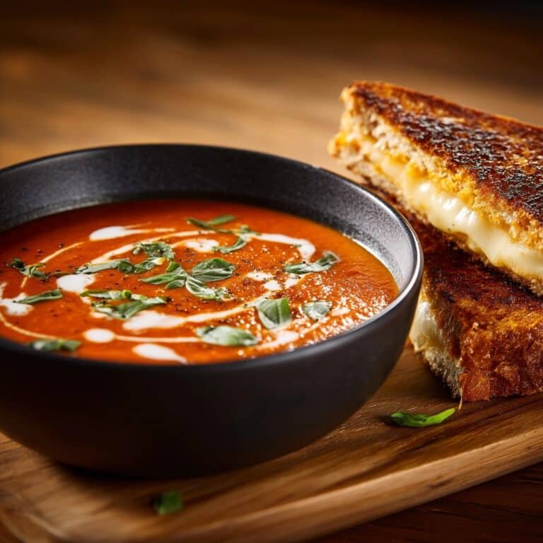 Creamy Tomato Basil Parmesan Soup Recipe