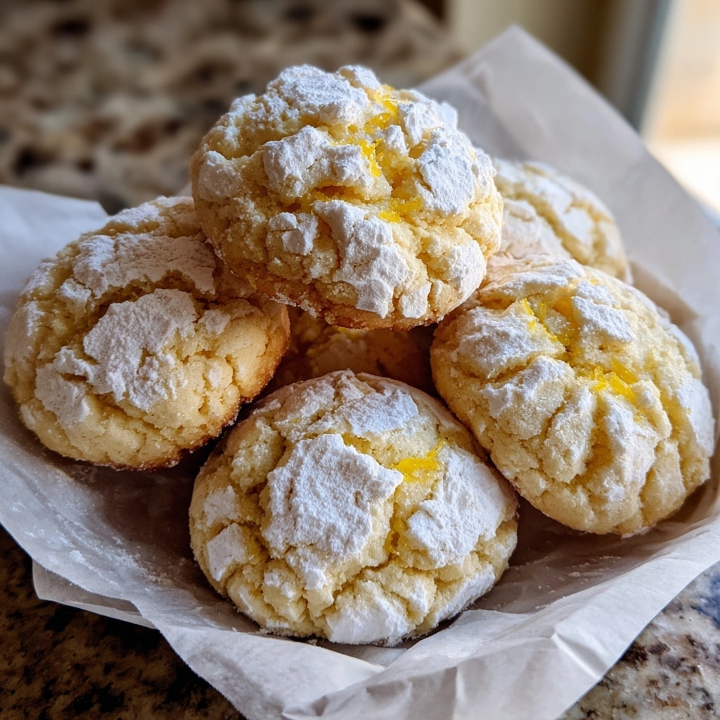 Lemon Crinkle Cookies Recipe - Recipe Image