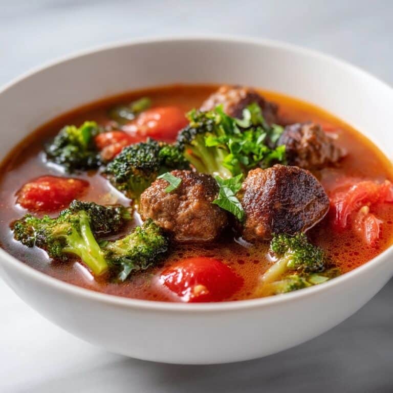 Hearty Albondigas Soup with Fresh Vegetables Recipe