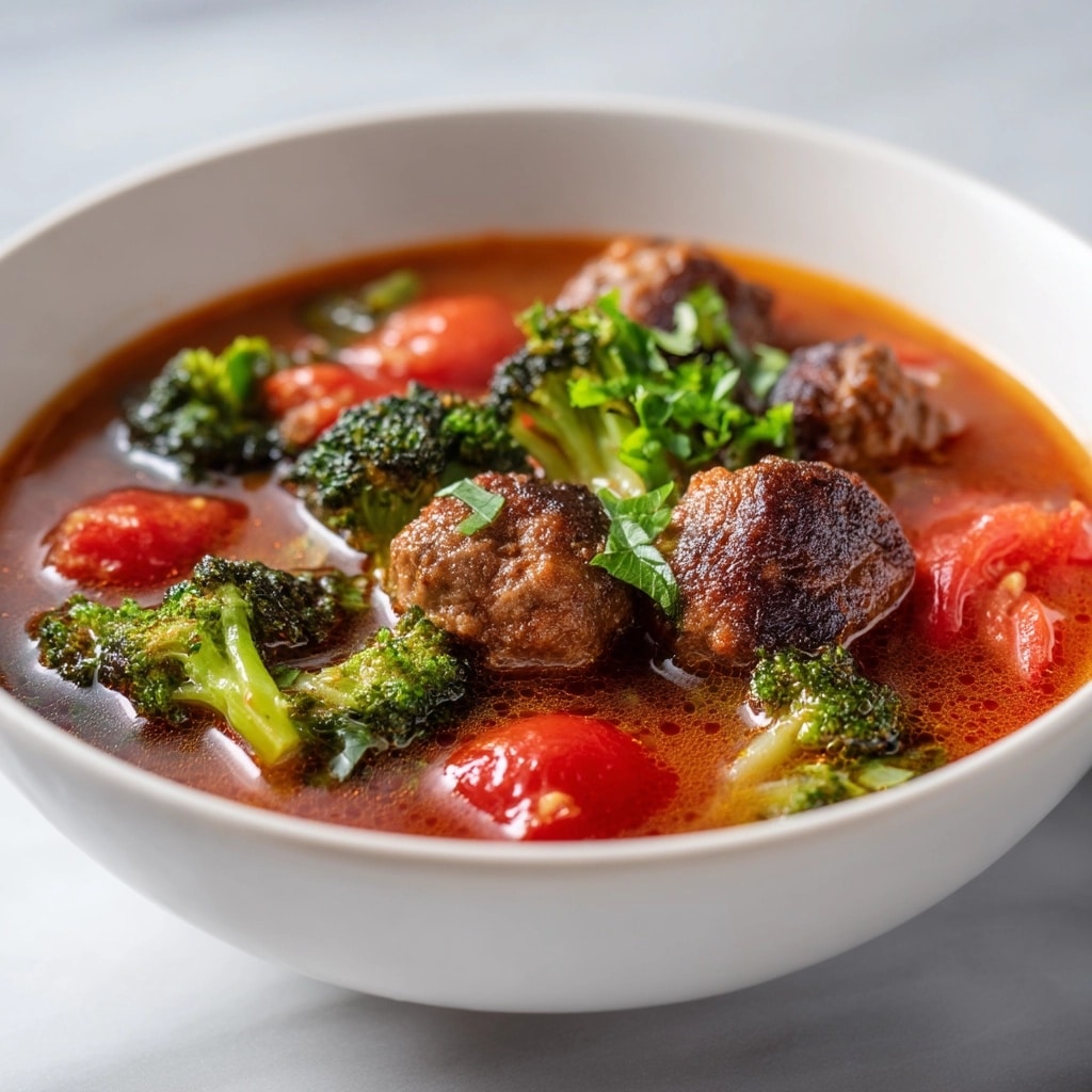 Hearty Albondigas Soup with Fresh Vegetables Recipe - Recipe Image