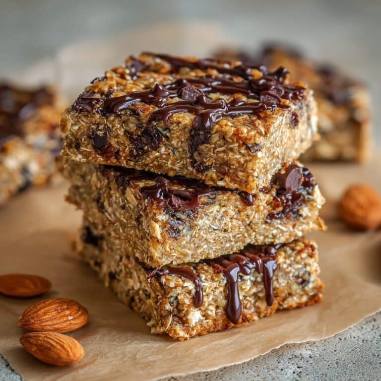 Flourless Peanut Butter Banana Chocolate Chip Bars Recipe