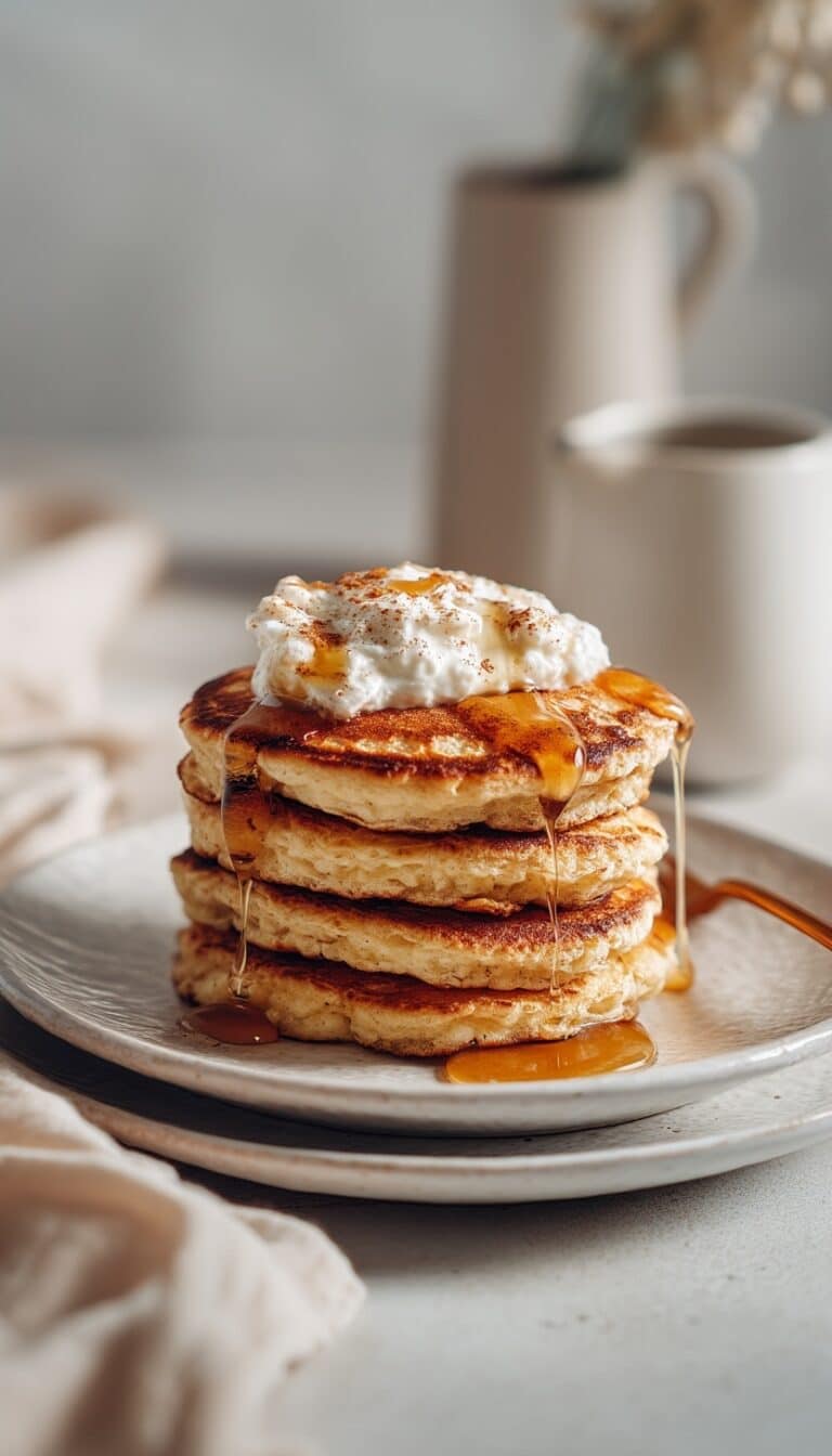Vanilla Cinnamon Buttermilk Pancakes Recipe