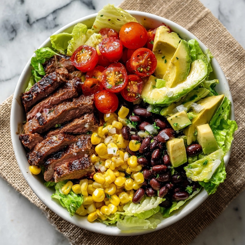 High Protein Steak Fajita Bowl Recipe - Recipe Image