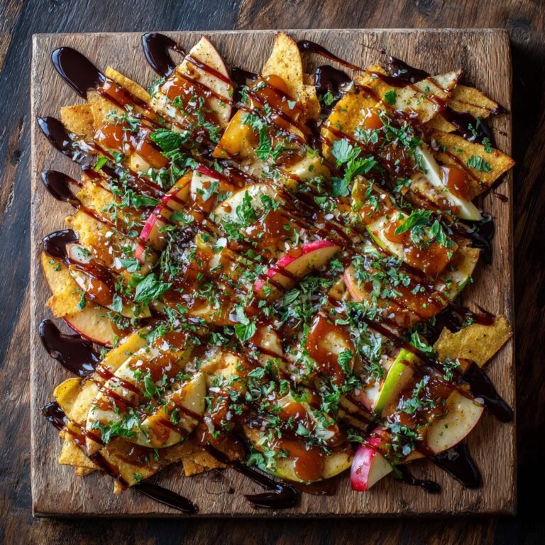 Delicious Apple Nachos with Nut Butter, Chocolate Chips, and Toppings Recipe