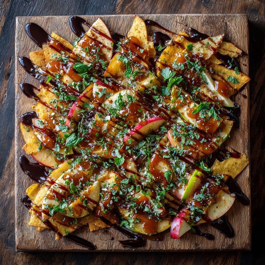 Delicious Apple Nachos with Nut Butter, Chocolate Chips, and Toppings Recipe - Recipe Image