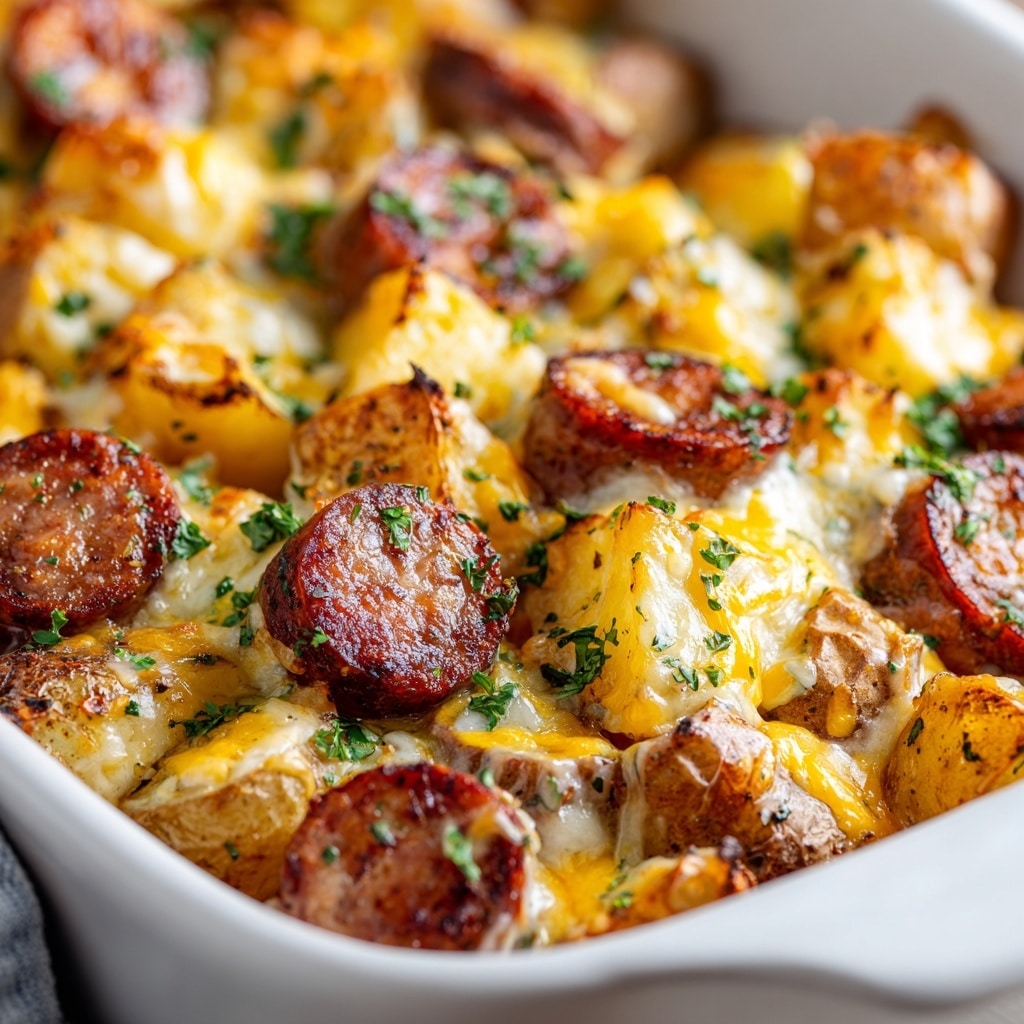 One-Pan Cheesy Meat & Potato Skillet Recipe - Recipe Image