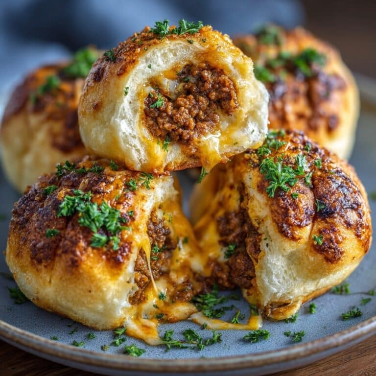 Cheeseburger Pretzel Bombs Recipe
