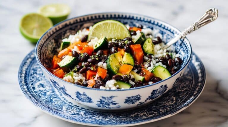 Sweet Potato Black Bean Rice Skillet Recipe