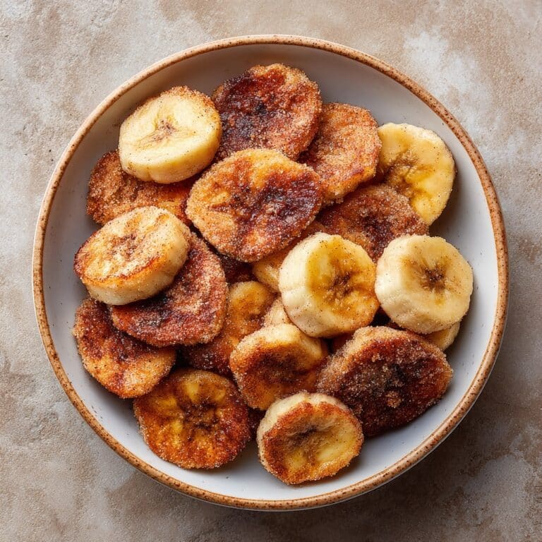Crispy Air Fried Bananas with Cinnamon Sugar Recipe