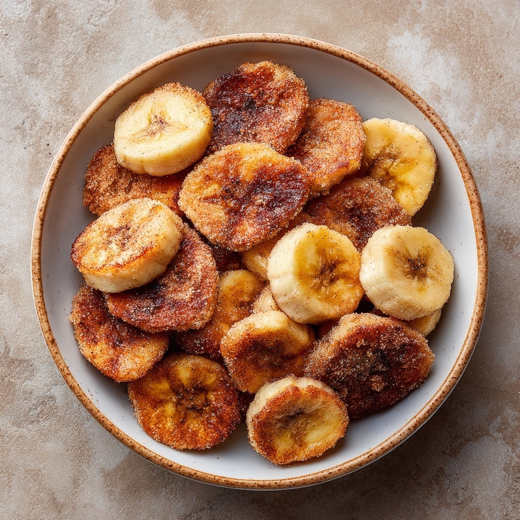 Crispy Air Fried Bananas with Cinnamon Sugar Recipe - Recipe Image