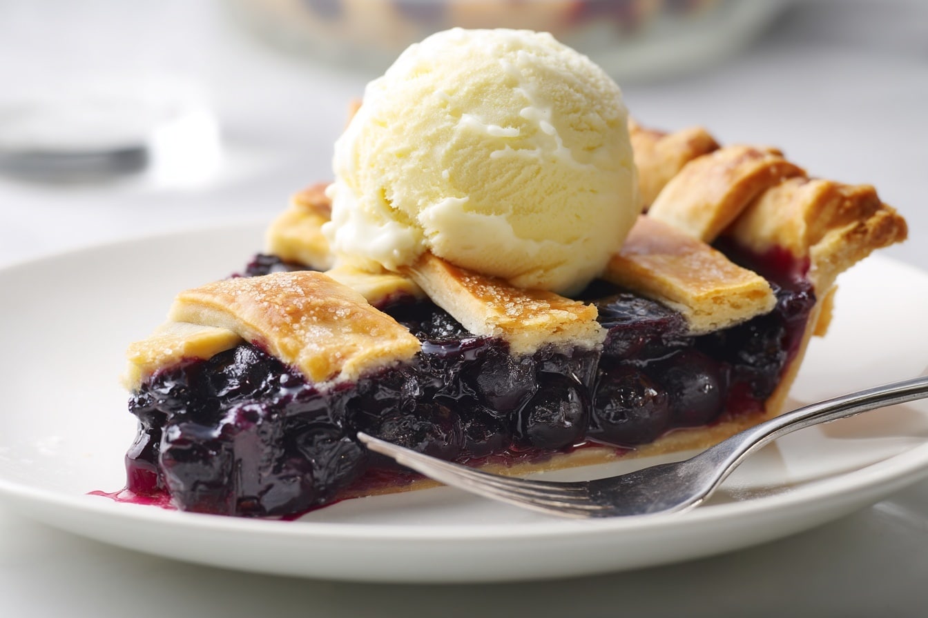 No-Bake Blueberry Pie Recipe - Recipe Image