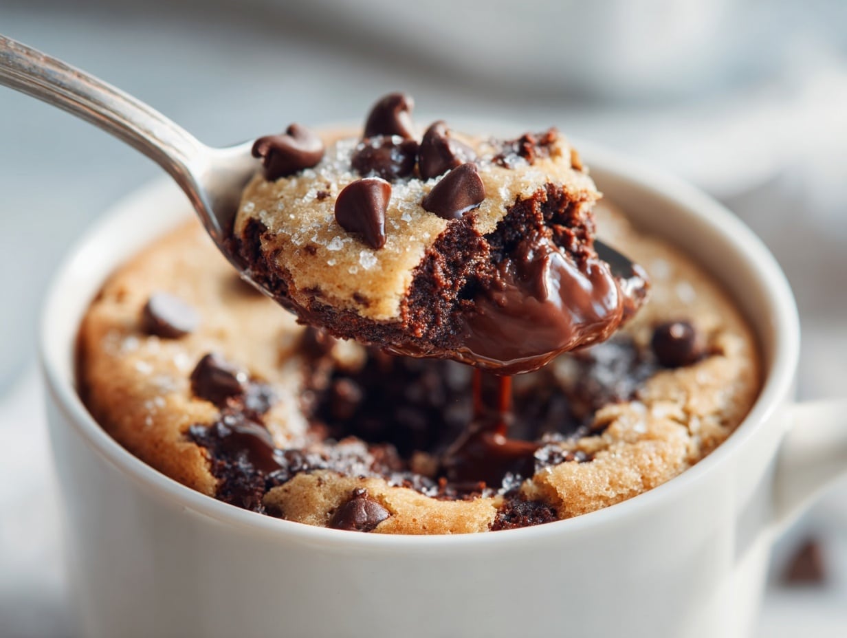Chocolate Chip Mug Cake Recipe - Recipe Image