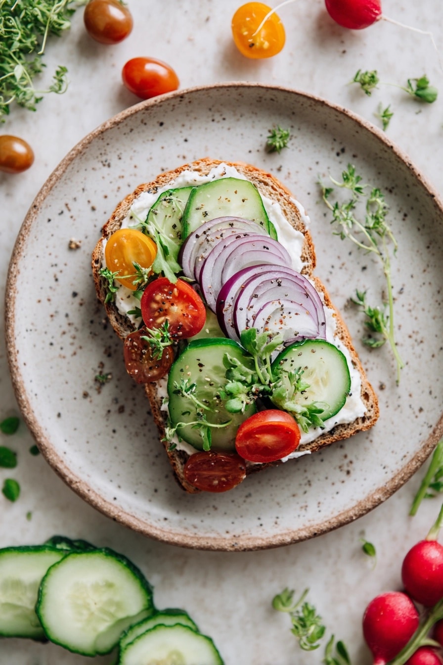 Cucumber Salad Sandwiches Recipe - Recipe Image