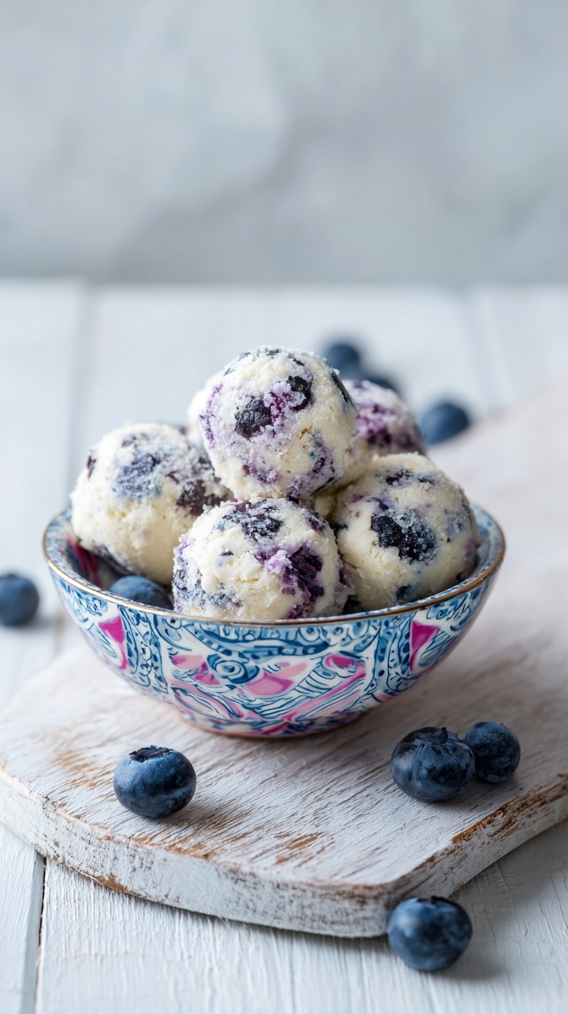Blueberry Cheesecake Protein Bites Recipe - Recipe Image