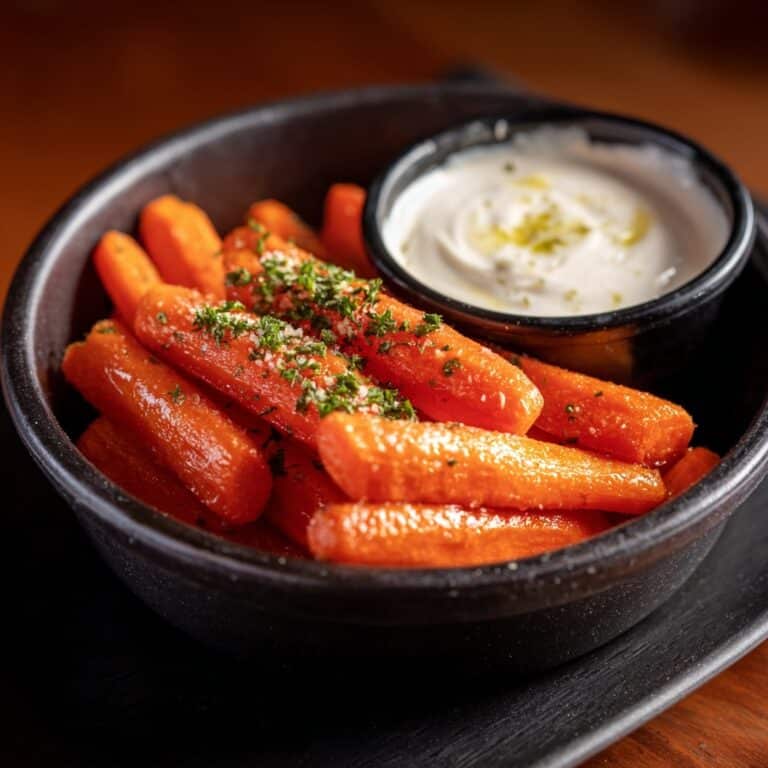 Delicious Smashed Roasted Carrots with Garlic and Herbs Recipe