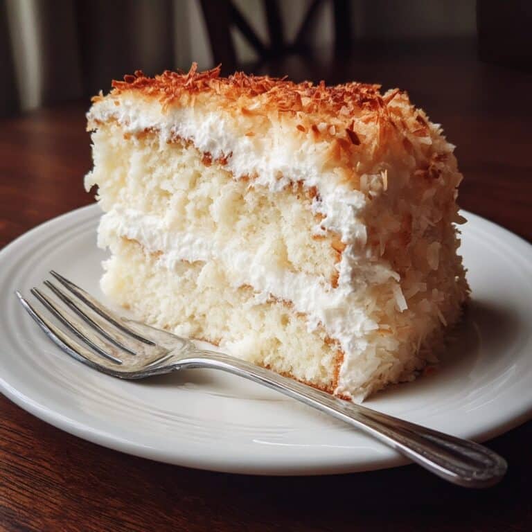 Sweet Coconut Custard Cake Recipe