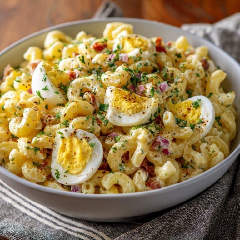 Creamy Deviled Egg Pasta Salad Recipe