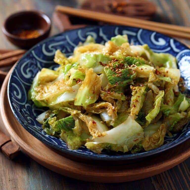 Golden Baked Cabbage with Garlic and Butter Recipe