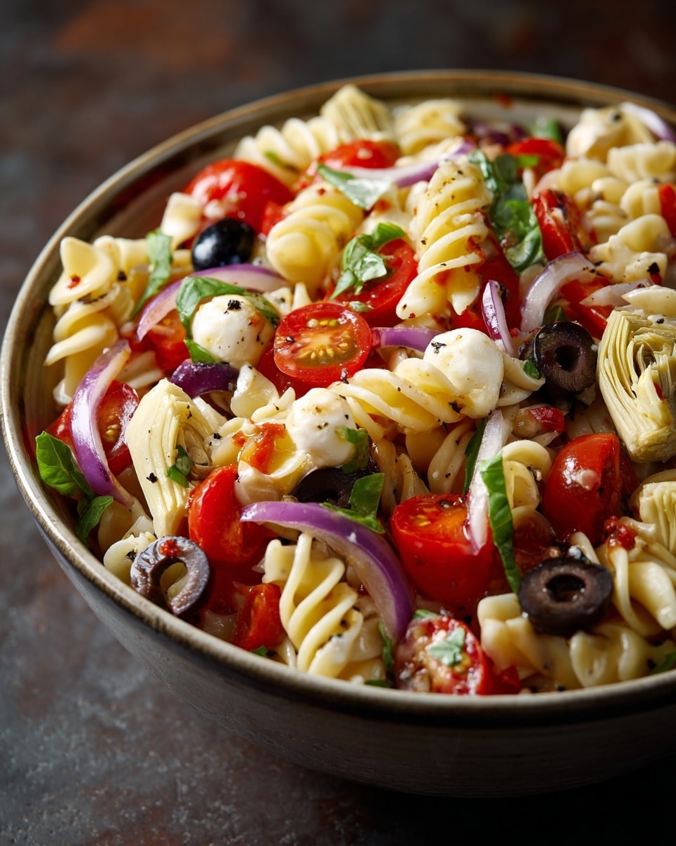 Quick Italian Pasta Salad Recipe - Recipe Image