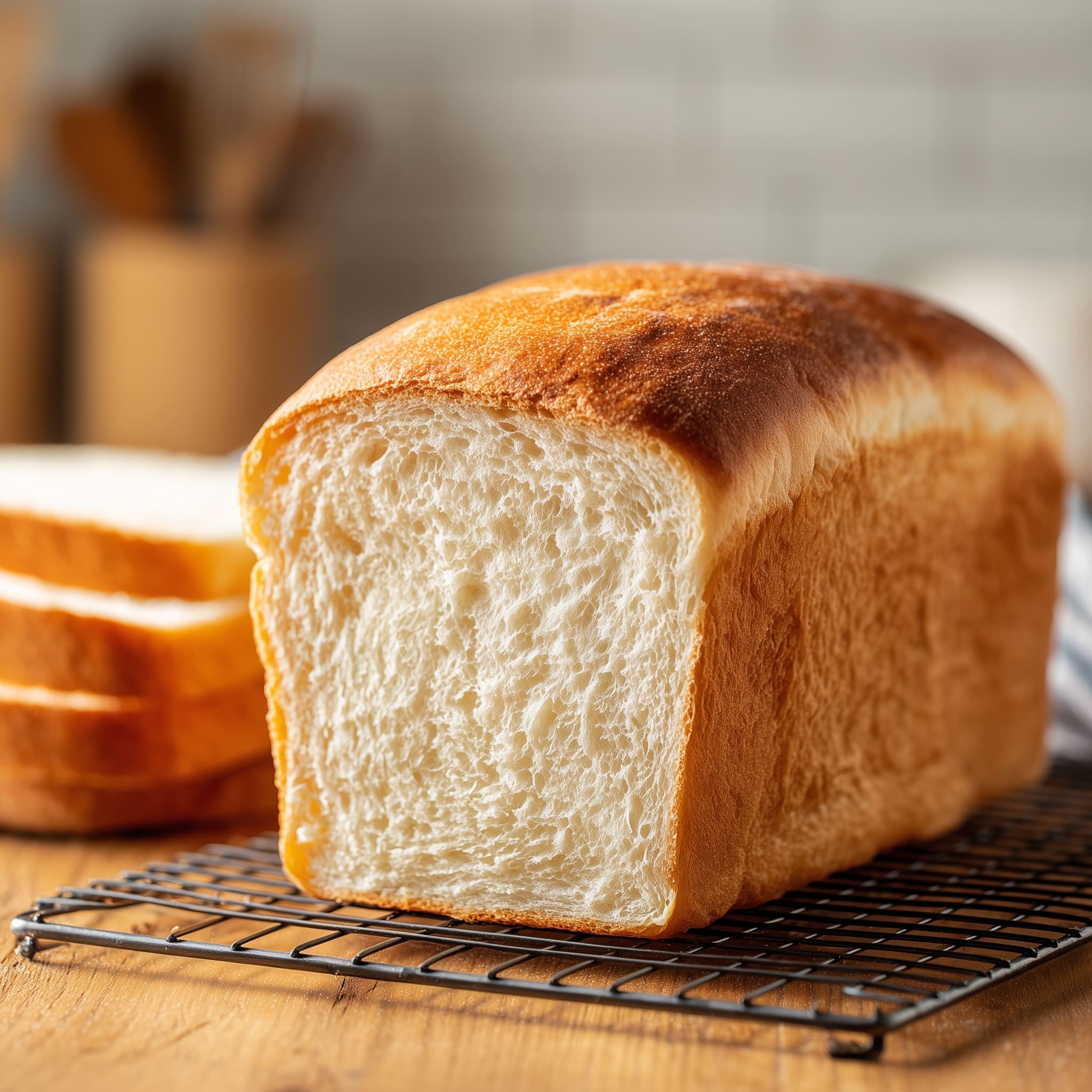 Easy Homemade White Bread Recipe - Recipe Image