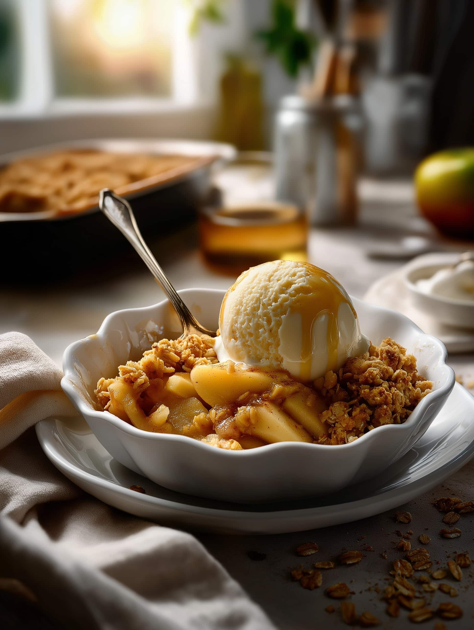 Old-Fashioned Peach Crisp Recipe - Recipe Image