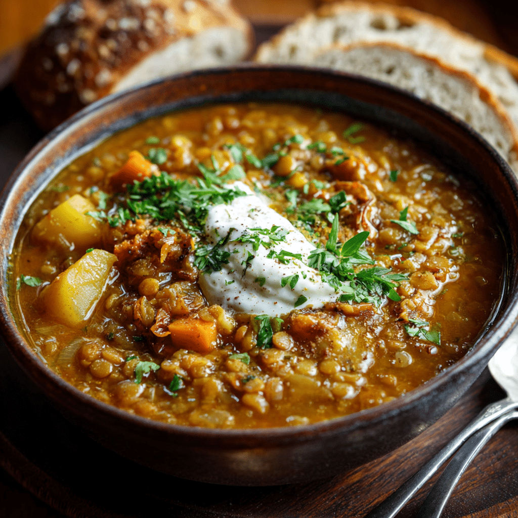 Hearty Italian Lentil Soup Recipe - Recipe Image