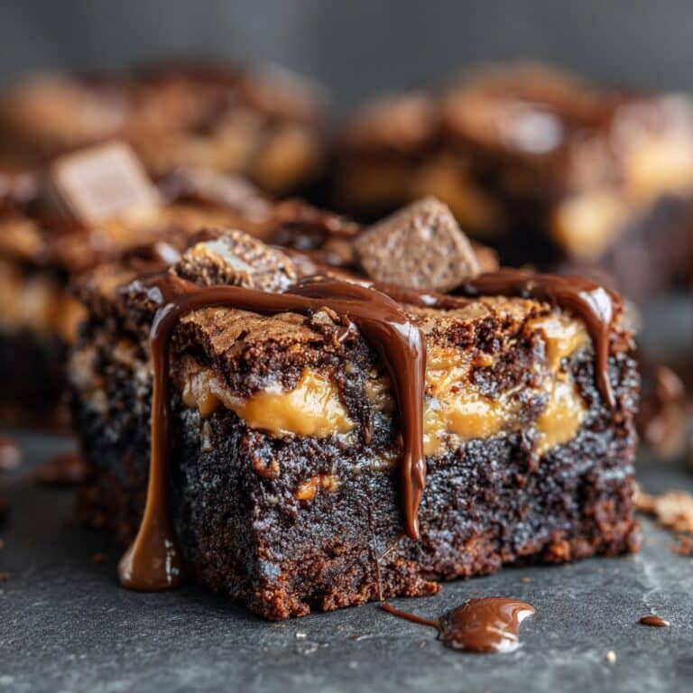 Melted Jack-O’-Lantern Brownies Recipe