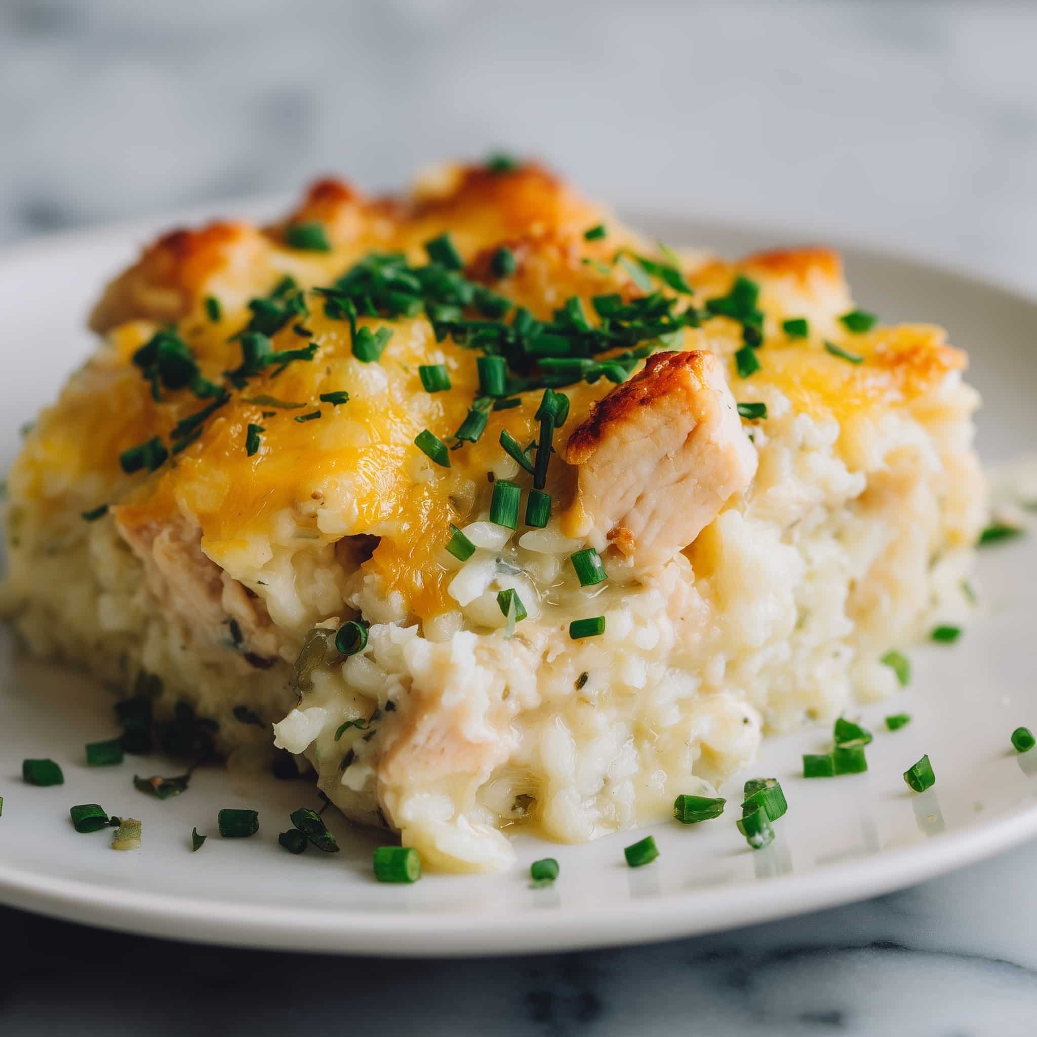Creamy Chicken Wild Rice Casserole Recipe - Recipe Image