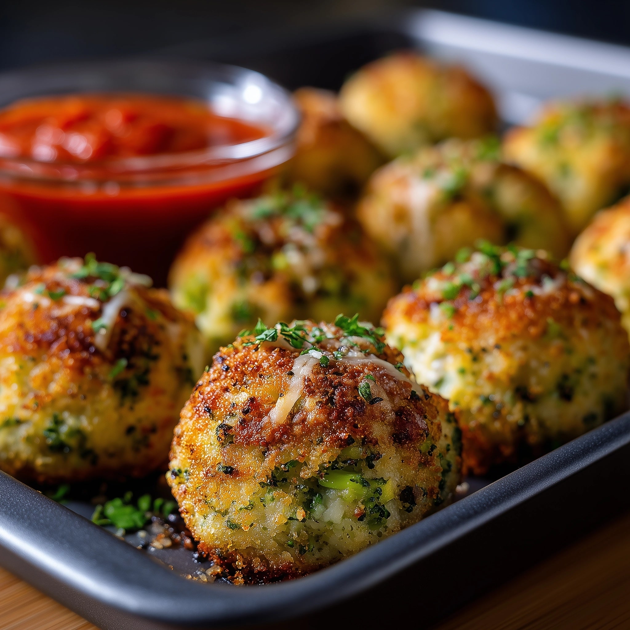 Baked Broccoli Cheese Balls Recipe - Recipe Image