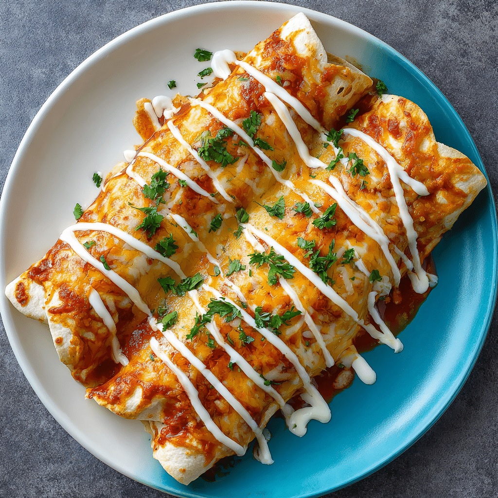 Cheesy Chicken Enchiladas Recipe - Recipe Image