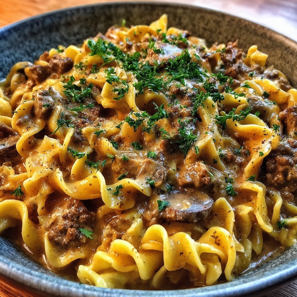 Creamy Beef Stroganoff Recipe - Recipe Image