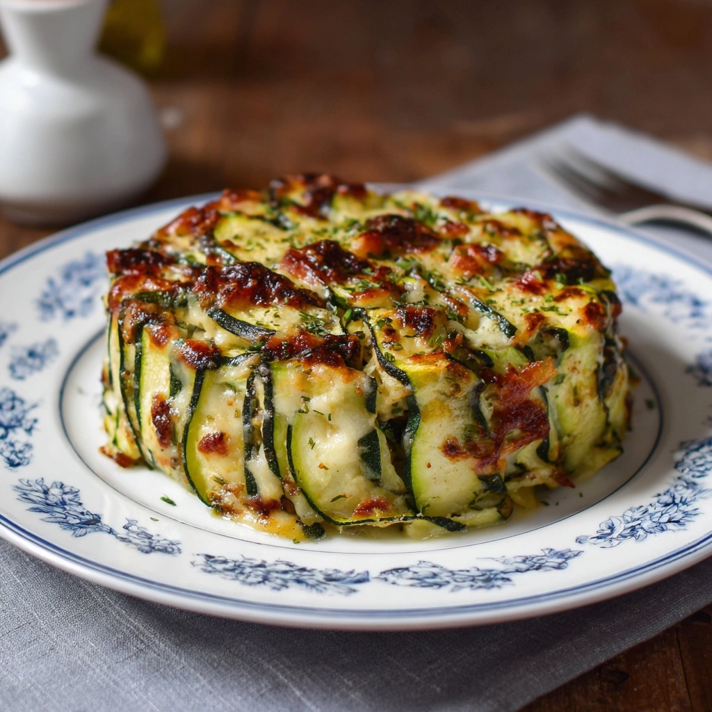 Creamy Zucchini Lasagna with Ground Meat Recipe - Recipe Image