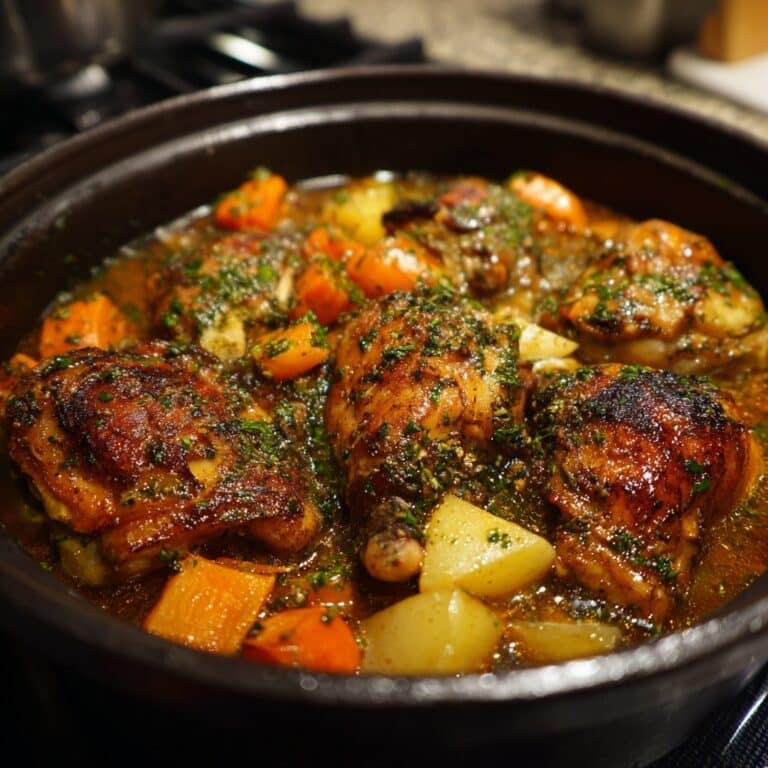 Dutch Oven Roast Chicken with Vegetables Recipe