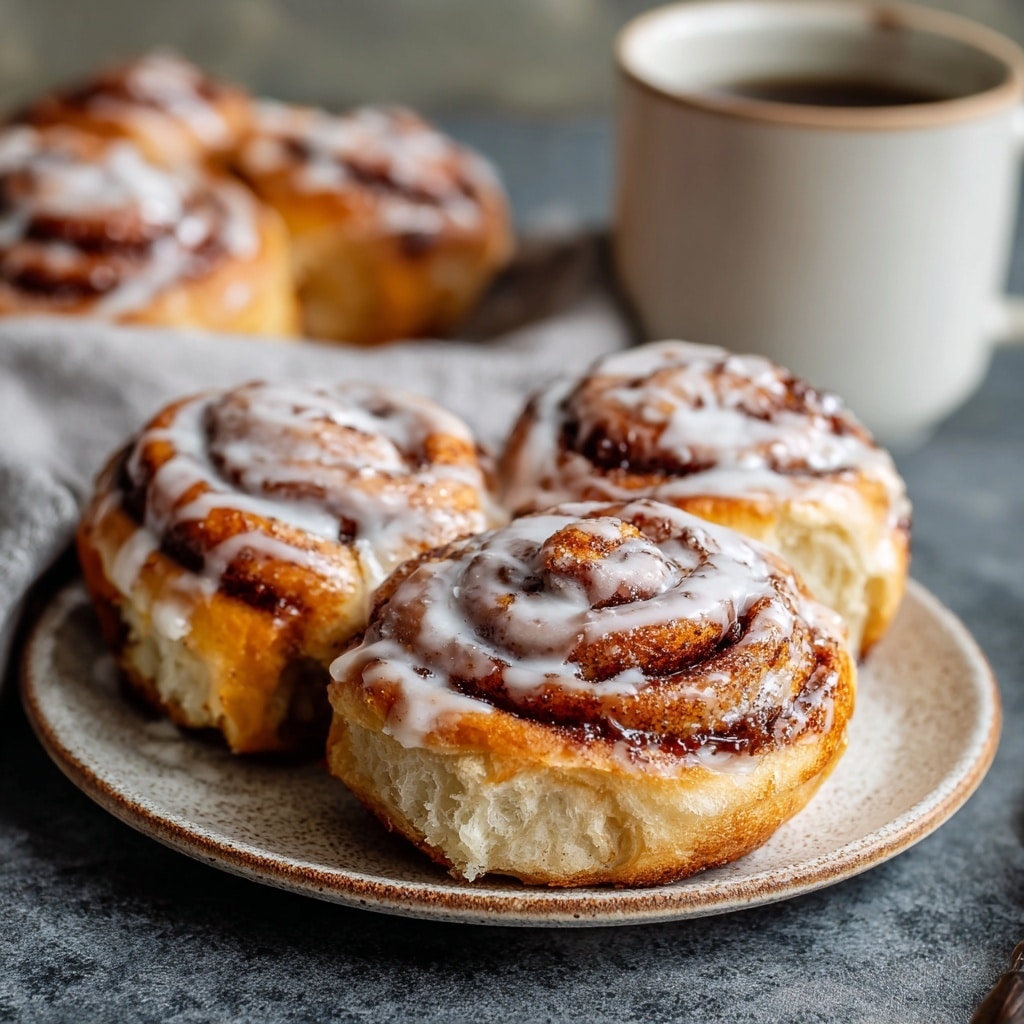 Creamy Greek Yogurt Cinnamon Rolls Recipe - Recipe Image